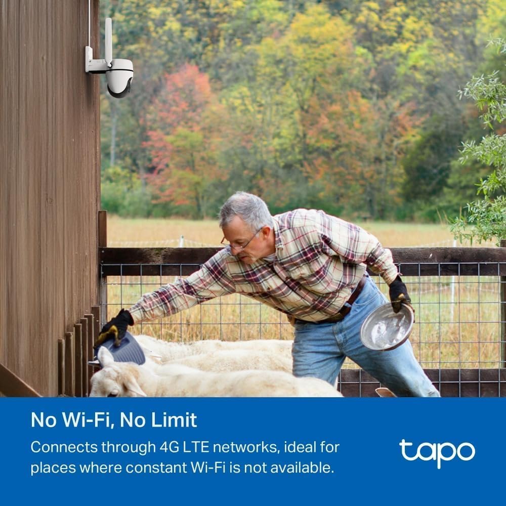 Tapo TC46 4K 8MP Pan/Tilt Outdoor Security Camera CCTV Camera