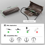 [3 Pack] Flemoon Outdoor Extension Cord Safety Cover with Waterproof Seal