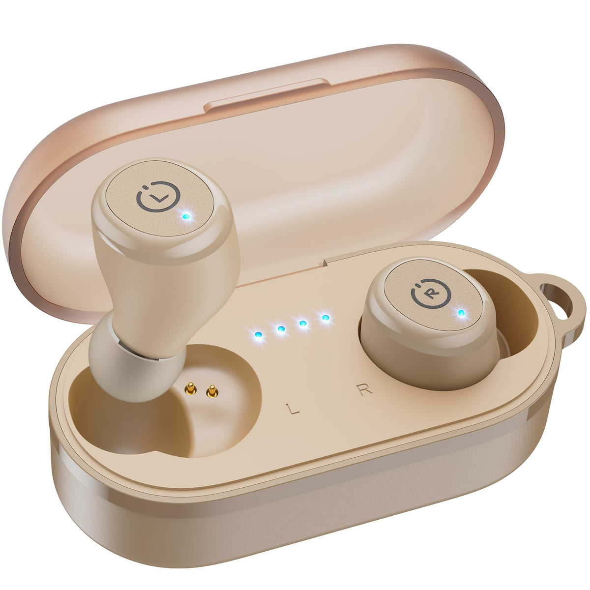 TOZO T10 Wireless Earbuds Powerful Bass Stereo Wireless Charging, APP, IPX8
