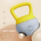 SPORTNOW 4/6/8/10/12kg Soft Kettlebell with Non Slip Handle Grey