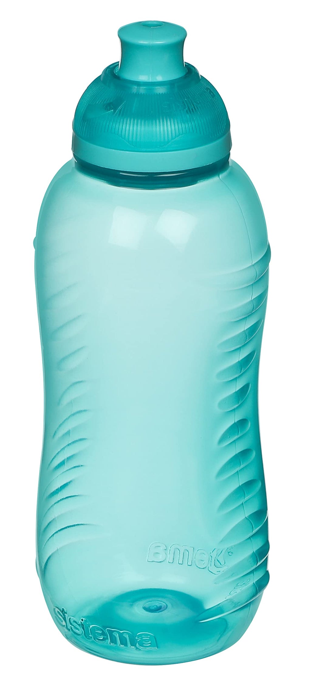 Sistema Squeeze Twist 'n' Sip Sports Water Bottles | 460 ml | Leakproof Kids Water Bottles | BPA-Free | Blue | 4 Count