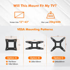 GRIFEMA Tilt TV Wall Bracket for 26 to 65 Inch TVs