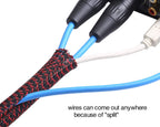 Alex Tech 10ft - 1/8 inch Cord Protector Wire Loom Tubing Cable Sleeve Split Sleeving for USB Cable Power Cord Audio Video Cable – Protect Cat from Chewing Cords - White