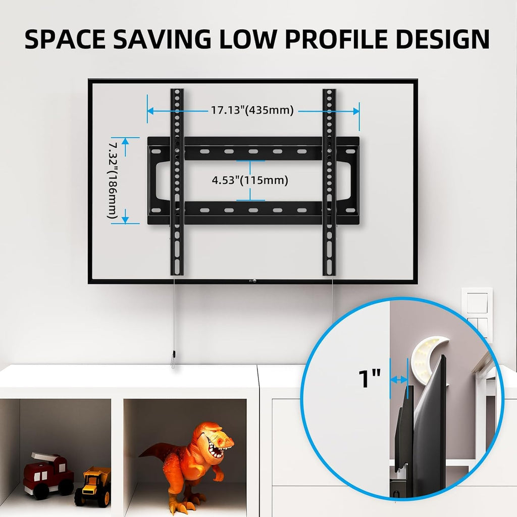 HOME VISION Heavy Duty Tilt TV Wall Mount for 32-86 Inch Flat/Curved Screen