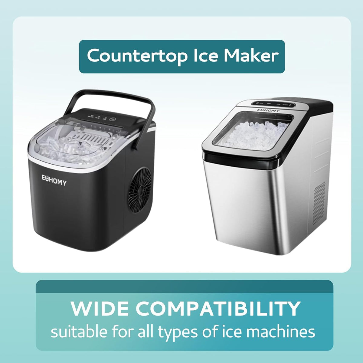 EUHOMY Ice Maker Cleaner & Descaler, 12 Uses & Individually Packed