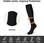 Compression Socks, (2/4/6/7 Pairs) for Men & Women 15-20 mmHg is Best for Athletics, Running, Flight Travel, Support