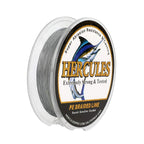 Hercules Braided Fishing Line 4 Strands 100m-2000m 6lb-100lb Super Strong PE Fishing Wire Multifilament Fishing Lines for Saltwater & Freshwater Fishing