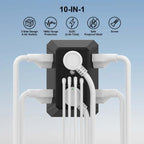 Multi Plug Wall Outlet Surge Protector with 6-Outlet & 4 USB Ports(2USB-C)