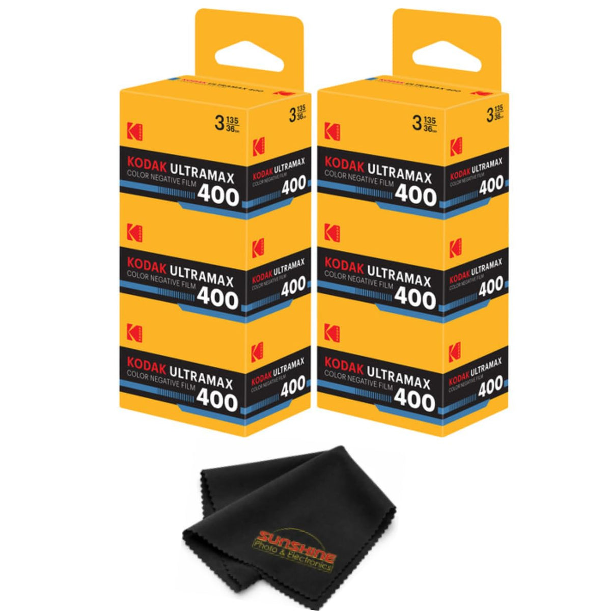 Kodak Ultramax 400 Color Print Film 36 Exp. 35mm DX 400 135-36 (108 Pics) (Pack of 3), Basic