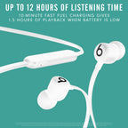 Beats Flex Wireless Earbuds - Apple W1 Headphone Chip, Magnetic Earphones, Class 1 Bluetooth, 12 Hours of Listening Time, Built-in Microphone - Yuzu Yellow