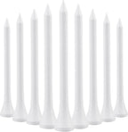 70mm 2 3/4" White Wooden Golf Tees Tee Biodegradable XL Pack of 100