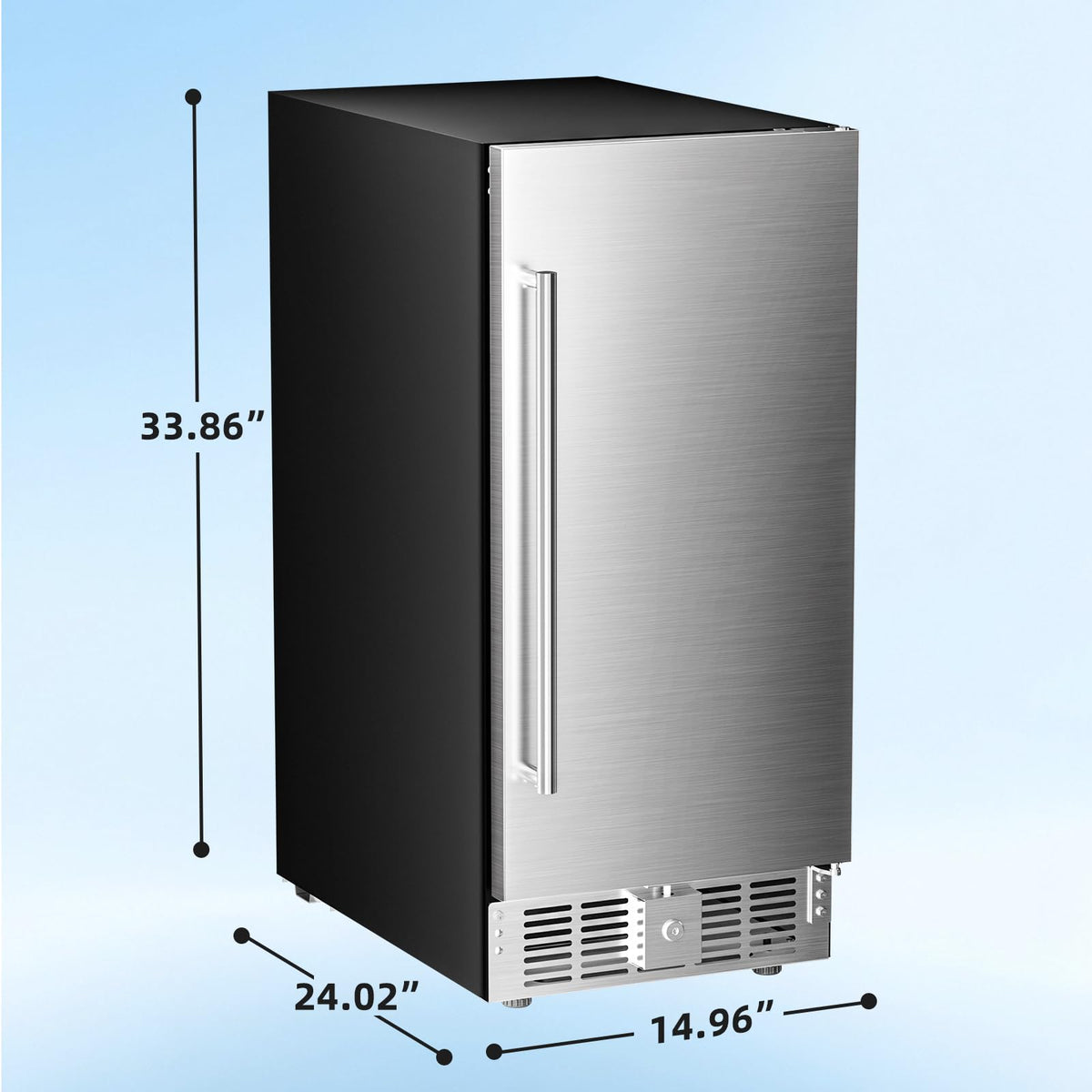 Antarctic Star 18L Mini Fridge Cooler 24Can, Beverage Refrigerator with Quiet Compressor, LED Light,Freestanding Small Fridge with Electronic Temperature Control for Home and Bar(40-61 ℉)