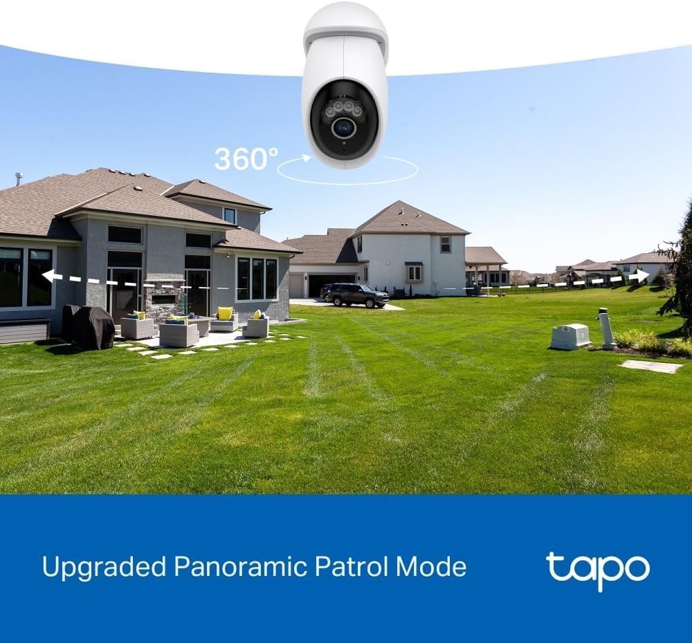 Tapo TC46 4K 8MP Pan/Tilt Outdoor Security Camera CCTV Camera