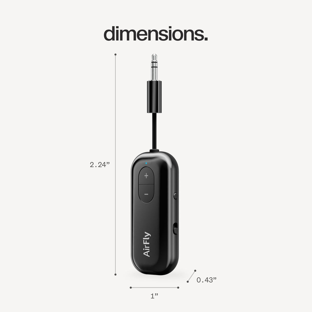 Twelve South AirFly SE, Bluetooth Wireless Audio Transmitter Adapter, White