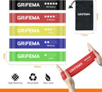 GRIFEMA GAK5001 Resistance Bands Set of 5 – Stretch Bands Home Gym Yoga