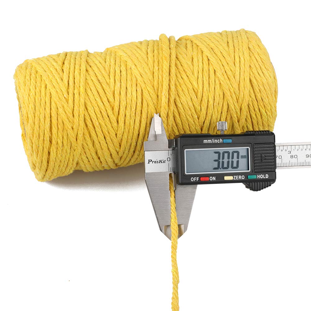 jijAcraft 50M White Cotton String: 2MM Cooking String for DIY Crafts