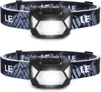 Lepro LED Head Torch 2 Pack with Red Light, Super Bright Headlamp 6 Modes