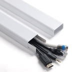 ZhiYo 43" Cord Covers for Wires on Wall, Beige Cord Hider, 0.7" W x 0.4" H