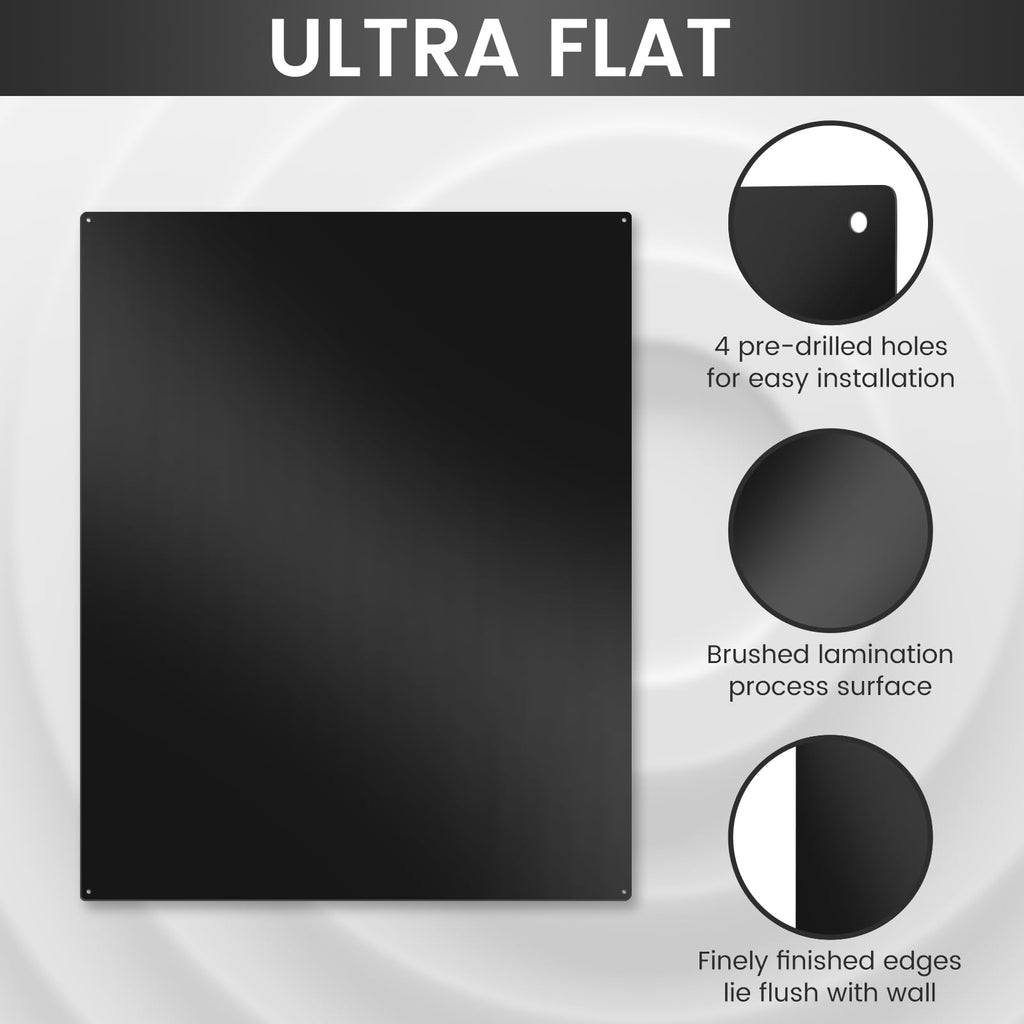 12"x29.5" Stainless Steel Backsplash - Ultra Flat & Easy to Clean, Protect Wall from Splash & Stain - Kitchen Stove Backsplash Panel for Oven & Range Hood with Pre-Drilled Holes
