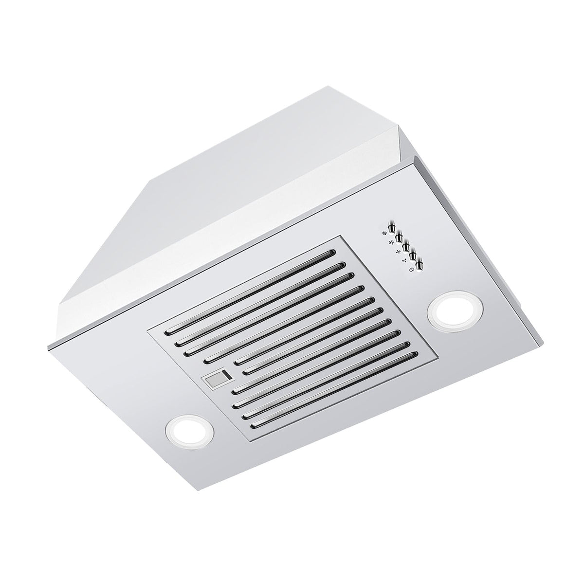 Range Hood Insert 30 inch,Stainless Steel Kitchen Vent Hood 600CFM,Built-in Kitchen Stove Hood w/Front Button Controls and Front LED Lights,Baffle Filters,Ducted/ductless Convertible Duct