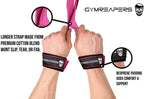 Gymreapers Lifting Wrist Straps for Weightlifting, Bodybuilding, Powerlifting, Strength Training, & Deadlifts - Padded Neoprene with 18" Cotton
