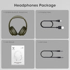 DOQAUS Bluetooth Headphones Over Ear, Headphones Wireless with 90H Playtime
