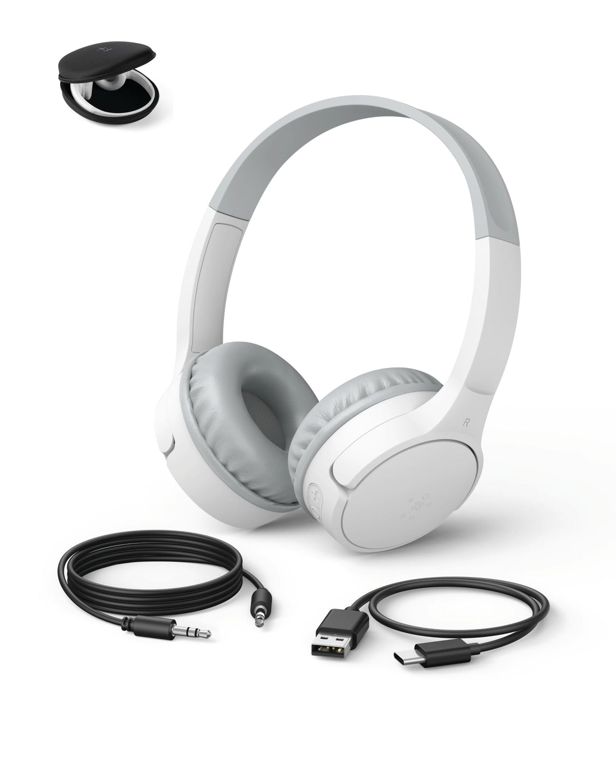 Belkin SoundForm Mini Kids Headphones, Wireless & Wired, 30H Playtime, Case