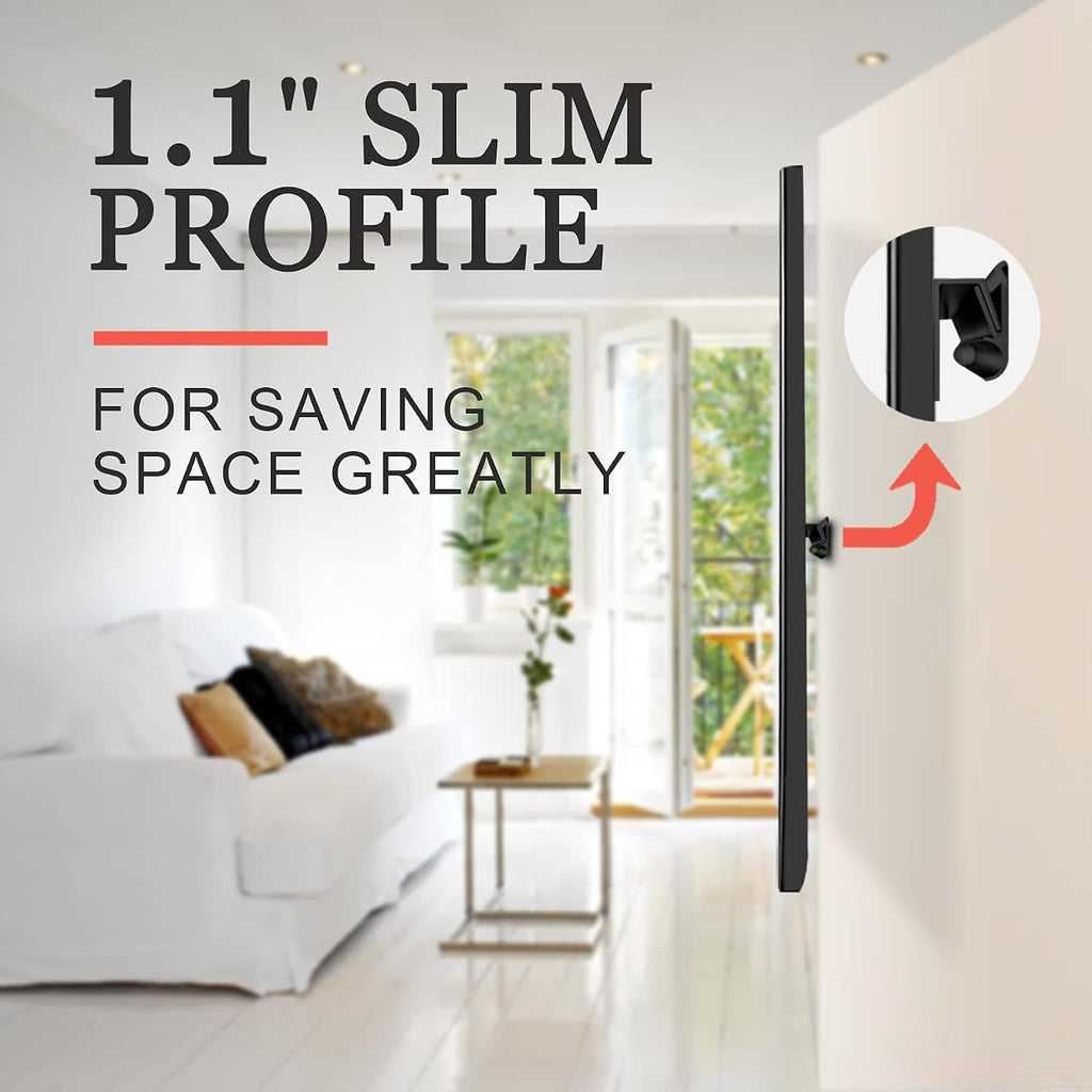 Auoace No Stud TV Wall Mount, Studless Drywall TV Hanger for 12-55 Inch TVs
