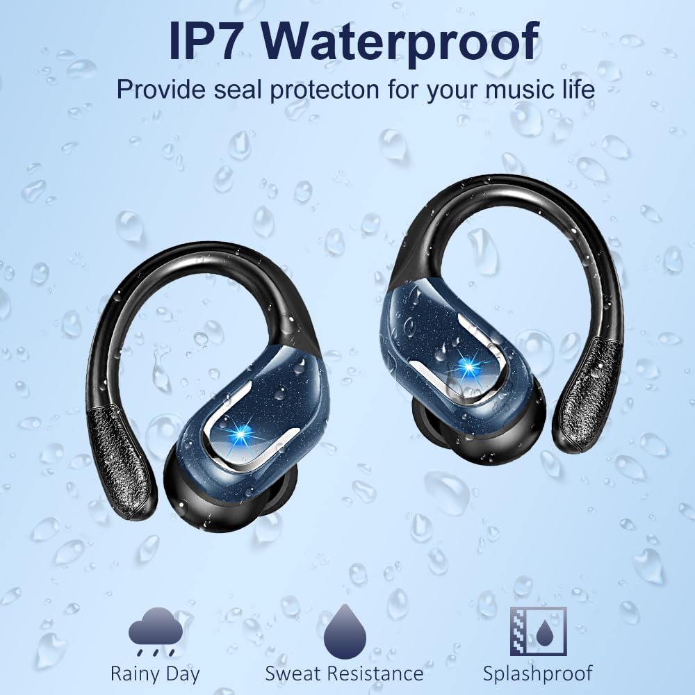 Wireless Earbuds Sports, 75Hrs Bluetooth 5.4 Headphones, Bass Hi-Fi Stereo