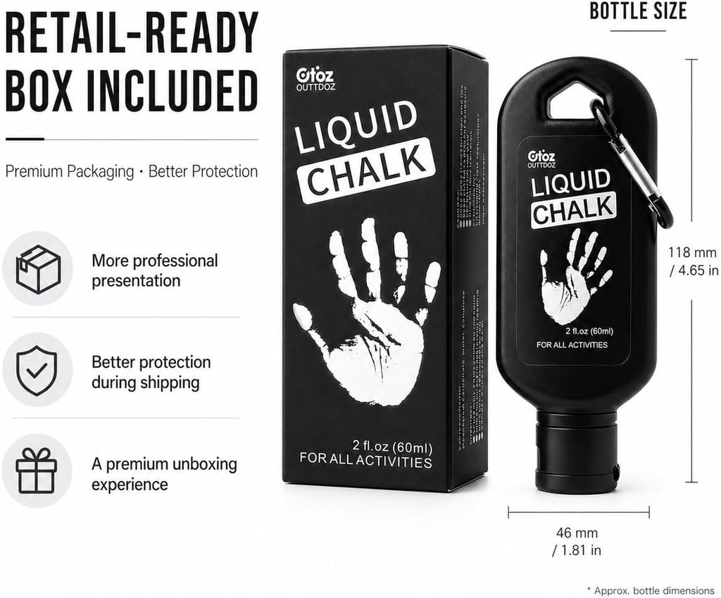 Liquid Chalk 60mL & 350mL for Weightlifting, Climbing & Gymnastics
