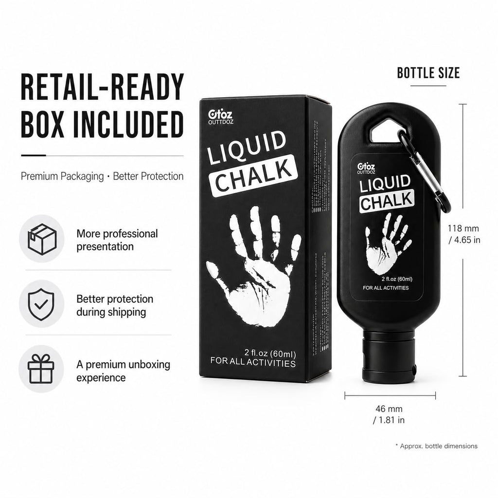Liquid Chalk 60mL & 350mL for Weightlifting, Climbing & Gymnastics