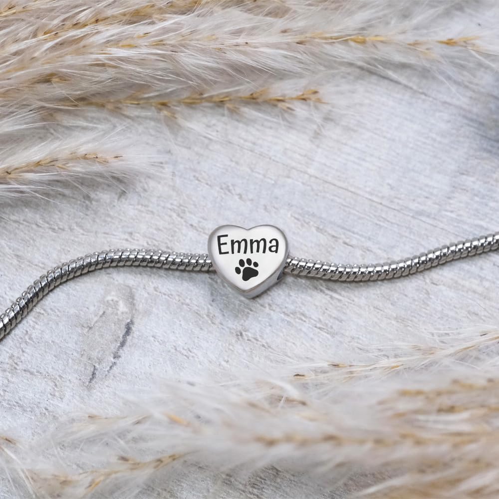 2Burned Custom Personalised Stainless Steel 316 Love Heart Photo Charm