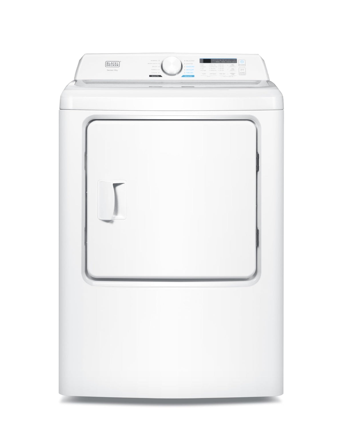 BLACK+DECKER 2.65 Cu. Ft. Portable Dryer, 8.8 lb. Capacity, BCED26, White