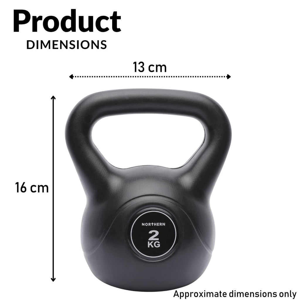 NORTHERN Vinyl Kettlebell 2kg-14kg - Strength Training Weight