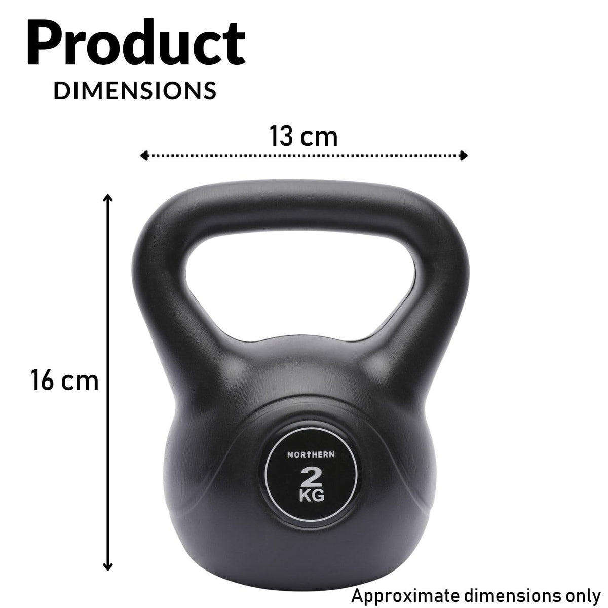 NORTHERN Vinyl Kettlebell 2kg-14kg - Strength Training Weight