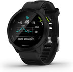 Garmin Forerunner 55 Easy to Use Lightweight GPS Running Smartwatch, Running and Training Guidance, Safety and Tracking Features included