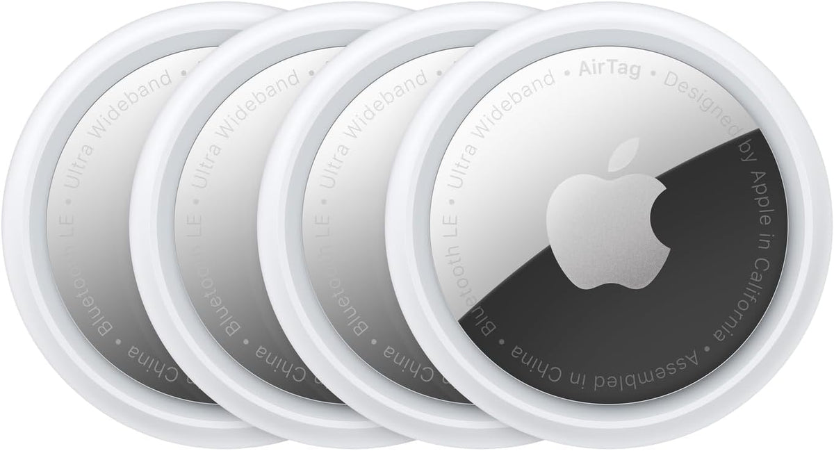 Apple AirTag (1st Generation) - 4 Pack. Keep Track of and find Your Keys, Wallet, Luggage, Backpack, and More. Simple one-tap Set up with iPhone or iPad, Bluetooth