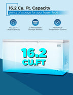BLACK+DECKER 2.0 Cu. Ft. Compact Chest Freezer, BCFK206, White