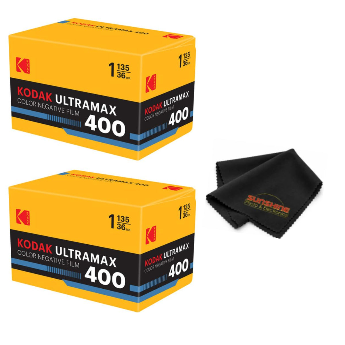 Kodak Ultramax 400 Color Print Film 36 Exp. 35mm DX 400 135-36 (108 Pics) (Pack of 3), Basic