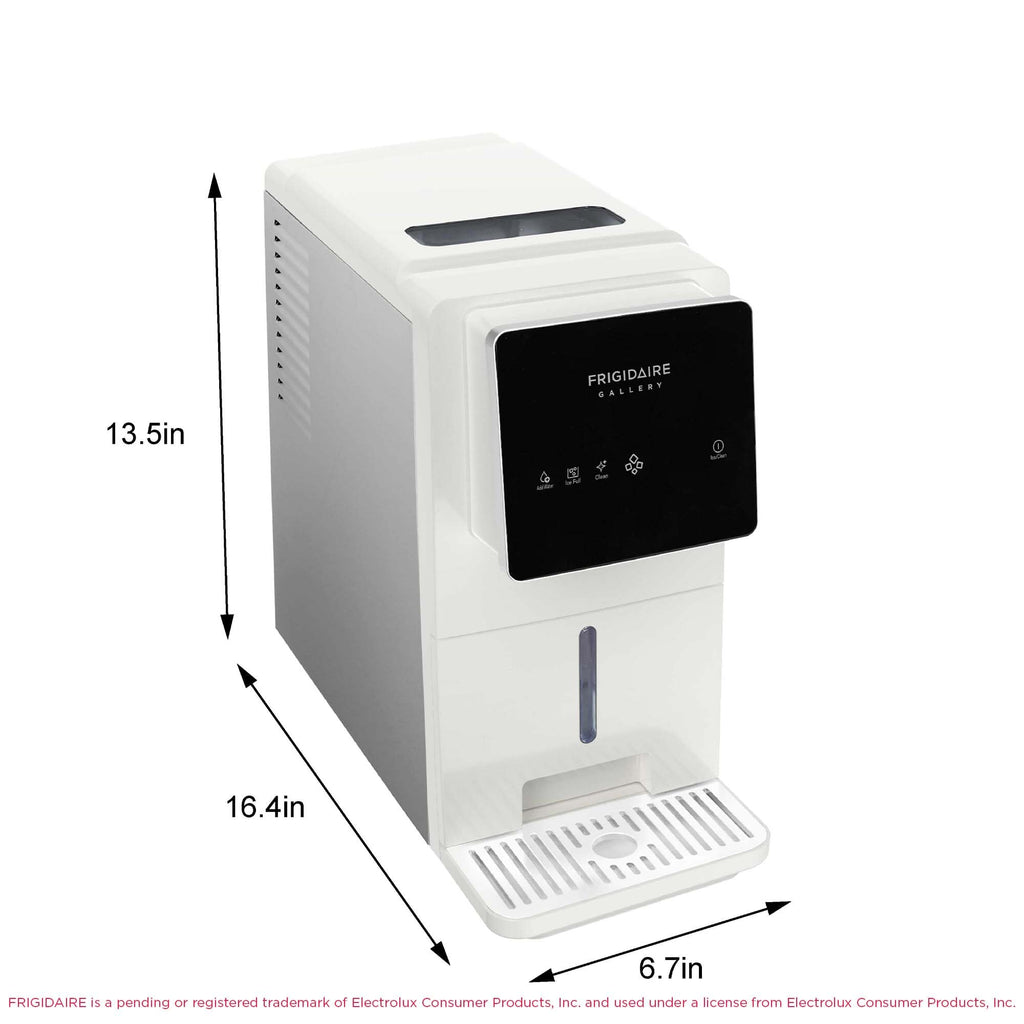 FRIGIDAIRE Touchscreen Nugget Ice Maker, Countertop Ice Machine, Sonic Ice Maker with 33 lbs. Capacity, Slate