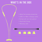 Beats Flex Wireless Earbuds - Apple W1 Headphone Chip, Magnetic Earphones, Class 1 Bluetooth, 12 Hours of Listening Time, Built-in Microphone - Yuzu Yellow