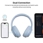 TOZO HT3 Hybrid Noise Cancelling Wireless Headphones, 90H Over Ear Headset