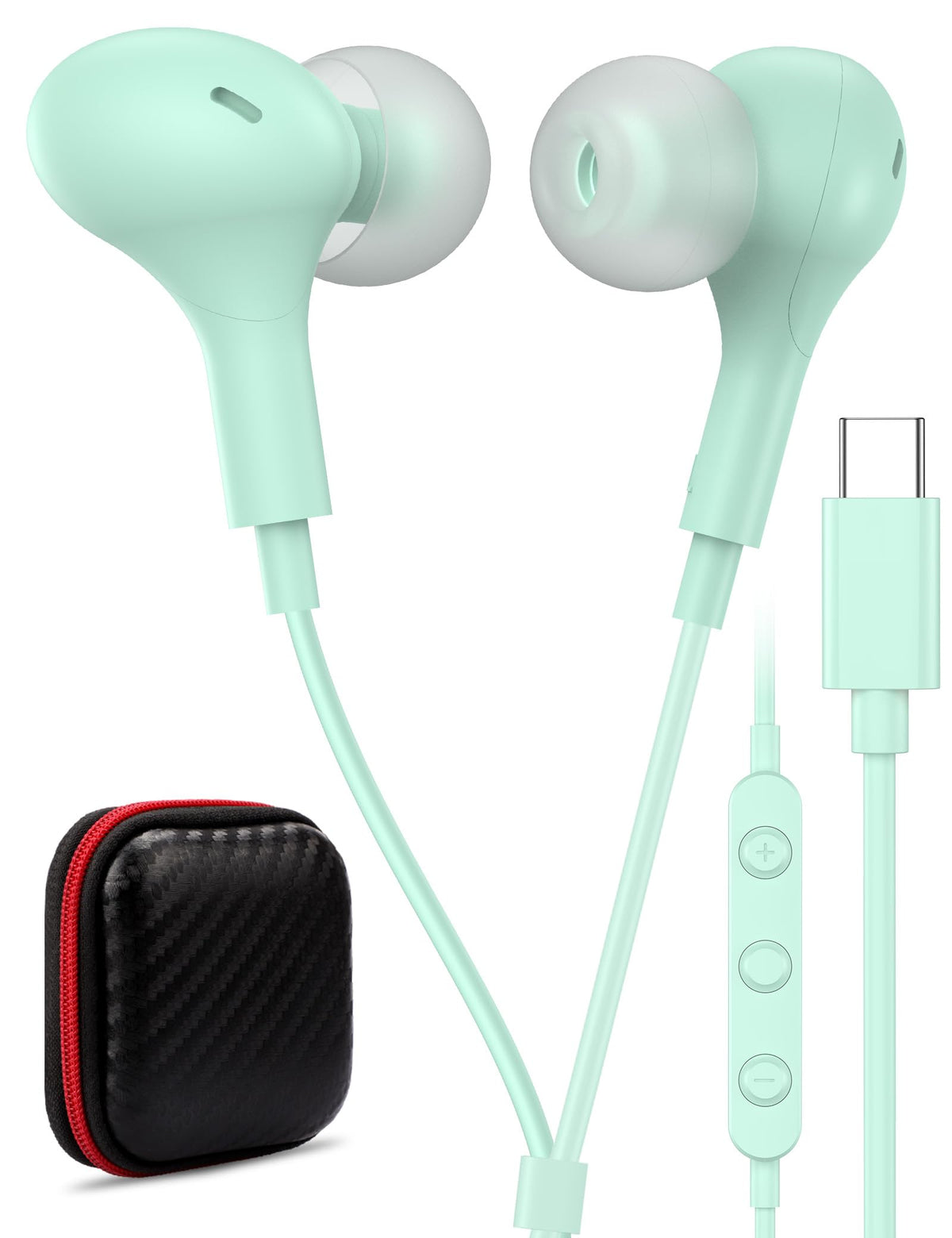 USB C Headphone for Samsung S26 S25 FE S24 A16 A17 Z Wired Earbuds Magnetic