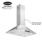 30 in. Lumin Coll 380 CFM Ducted Island Range Hood, LED, Stainless Steel