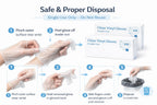 1ABOVE 100 Clear Vinyl Disposable Gloves Small, Powder-Free Latex-Free Ambidextrous Gloves for Food Handling Except Fatty Foods, Cleaning, Hairdressing, Beauty & Everyday Tasks