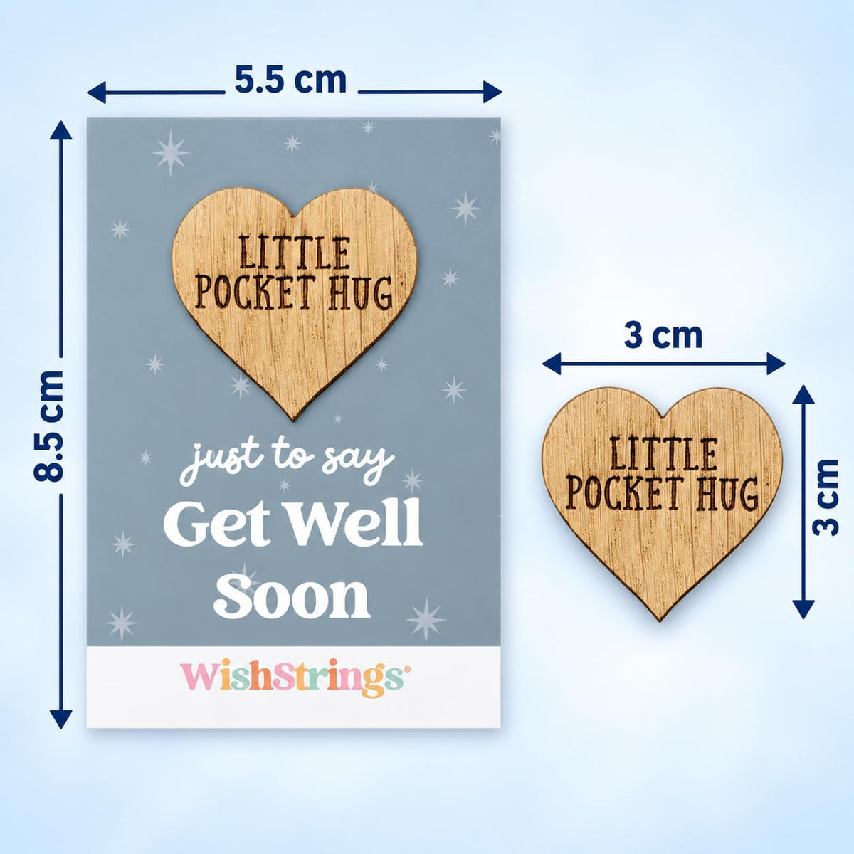 WishStrings Pocket Hug, Little Hug Gifts, Thinking of You Card