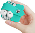 Portable Electronic Device Cover Cord Organizer for Earphones, Yellow