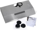 36 in. Delta Coll Ducted Under Cabinet Range Hood, Mesh Filters, Stainless