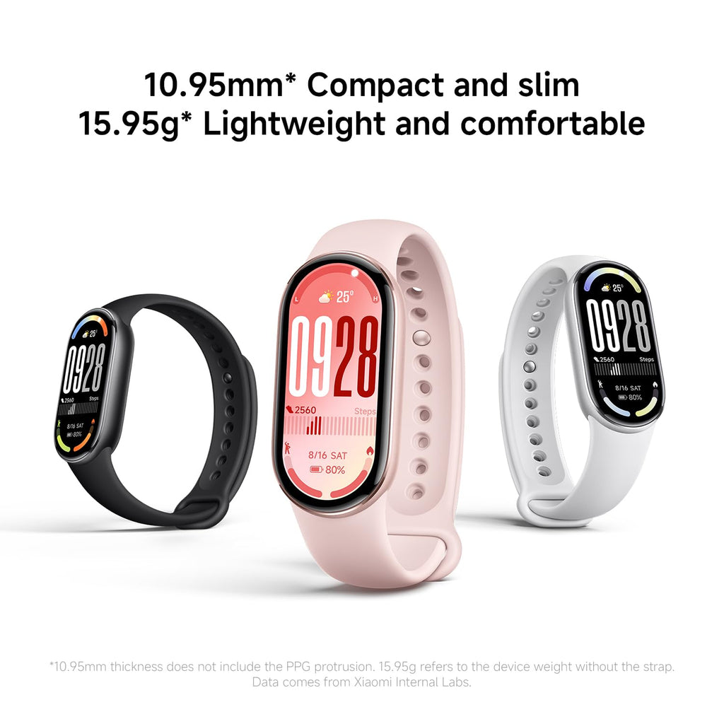 XIAOMI Smart Band 10, Fitness Tracker for Men Women, 21-day battery, White
