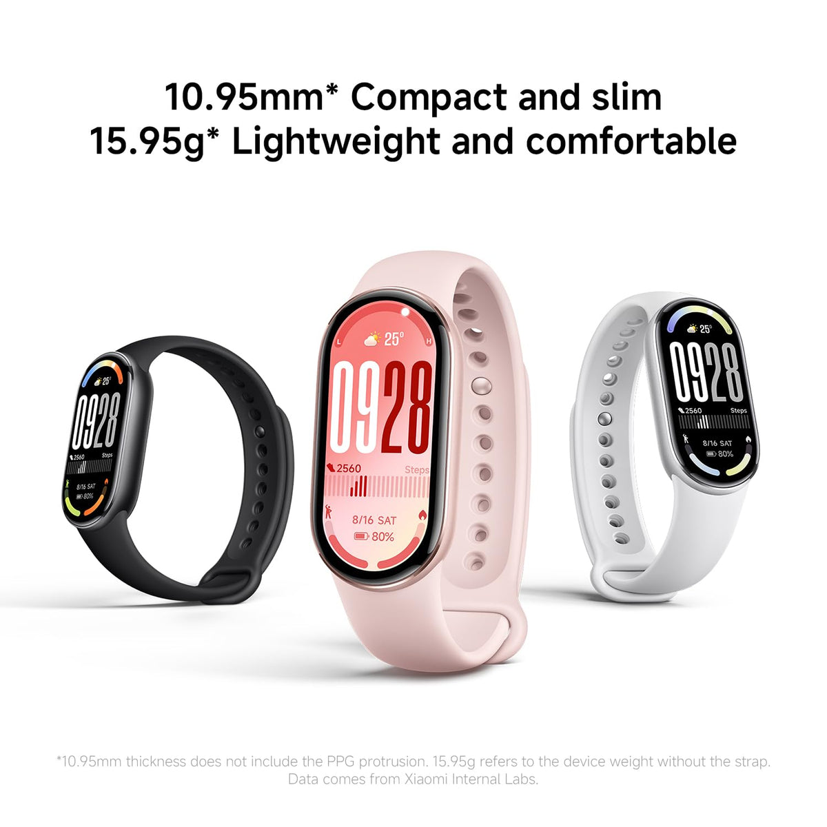 XIAOMI Smart Band 10, Fitness Tracker for Men Women, 21-day battery, White